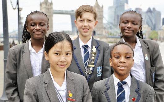 Students on a school trip