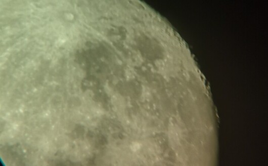 The moon close up