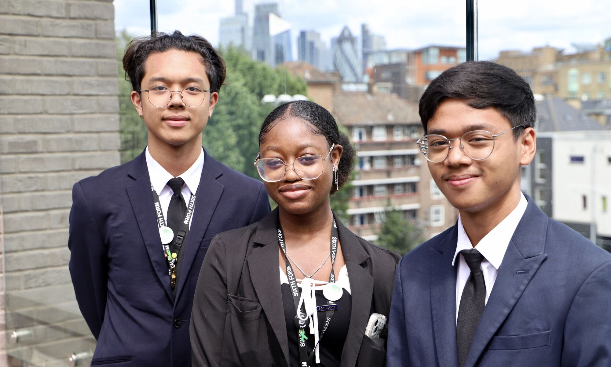 This is an image of 3 sixth form pupils