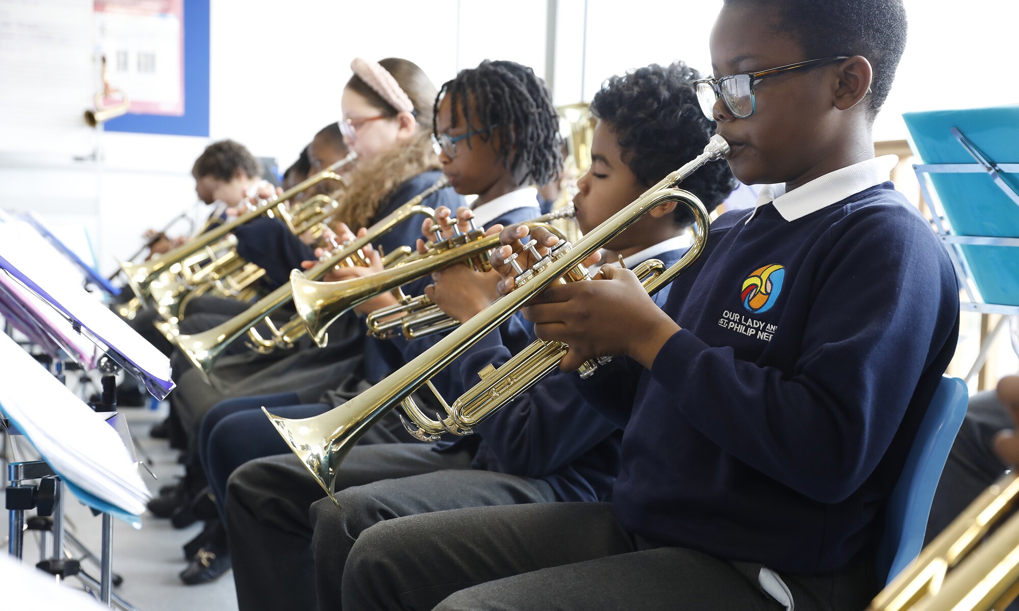 Our Lady and St Philip Neri Image of Pupils in Music Lesson
